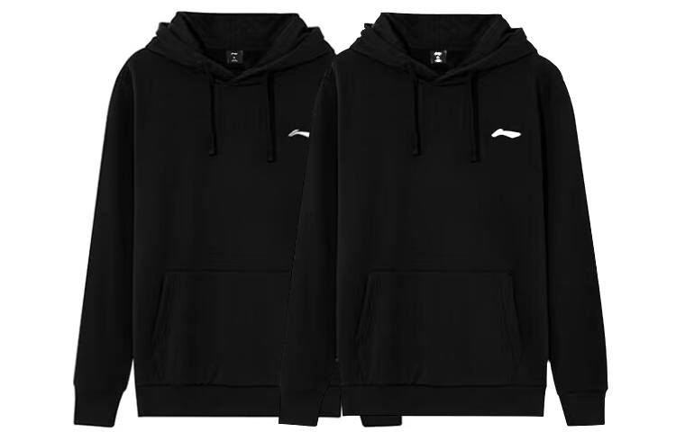 Li-Ning Li Ning Sweatshirts Men's 2 Pack Black Hooded Moderate Regular