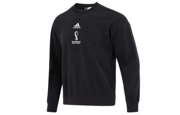 Adidas Adidas Sweatshirts Men's Black Crew Neck Moderate Regular