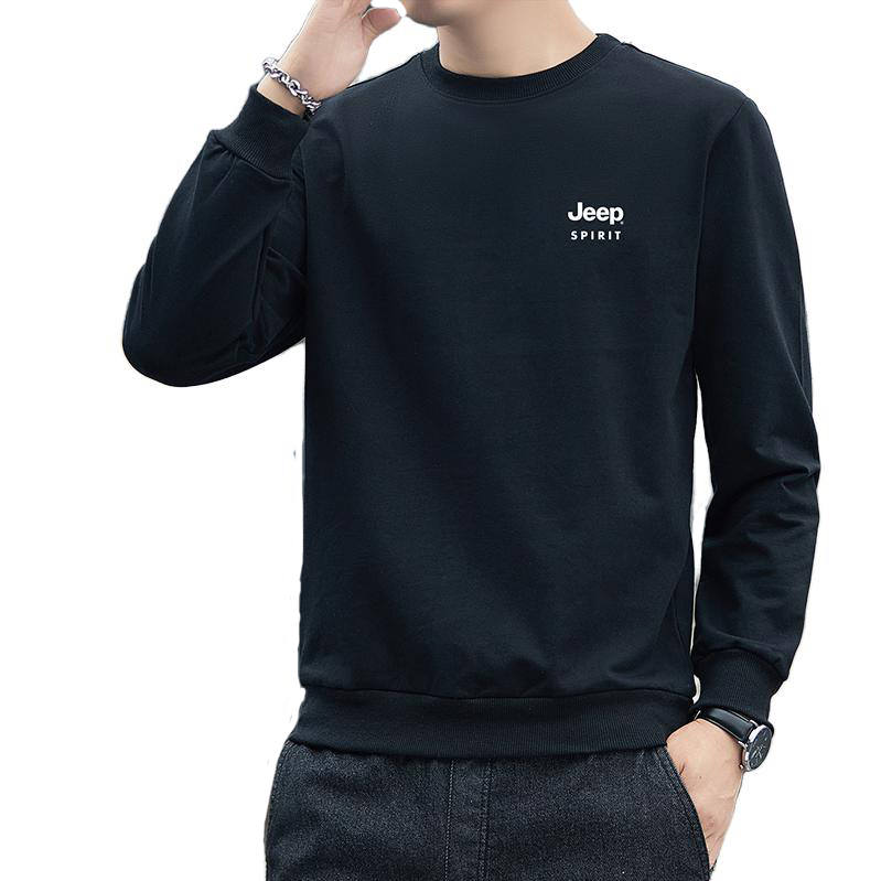 JEEP SPIRIT Sweatshirts Men's Crew Neck Thickened Regular