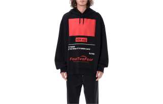 424 Logo print Pullover Hoodie