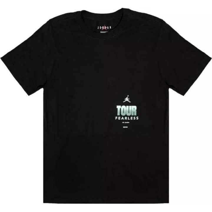 Jordan Jordan T Shirts Men's Black Crew Neck Moderate Straight Fit