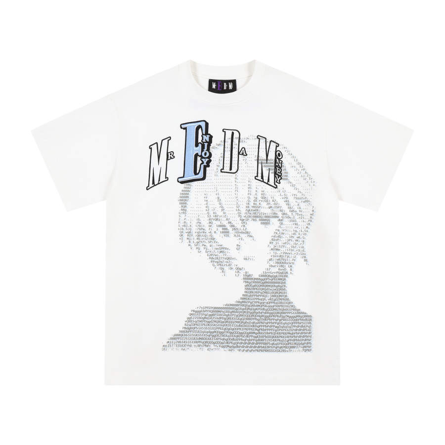 MEDM MEDM×EVA T Shirts Unisex White Crew Neck Moderate Straight Fit