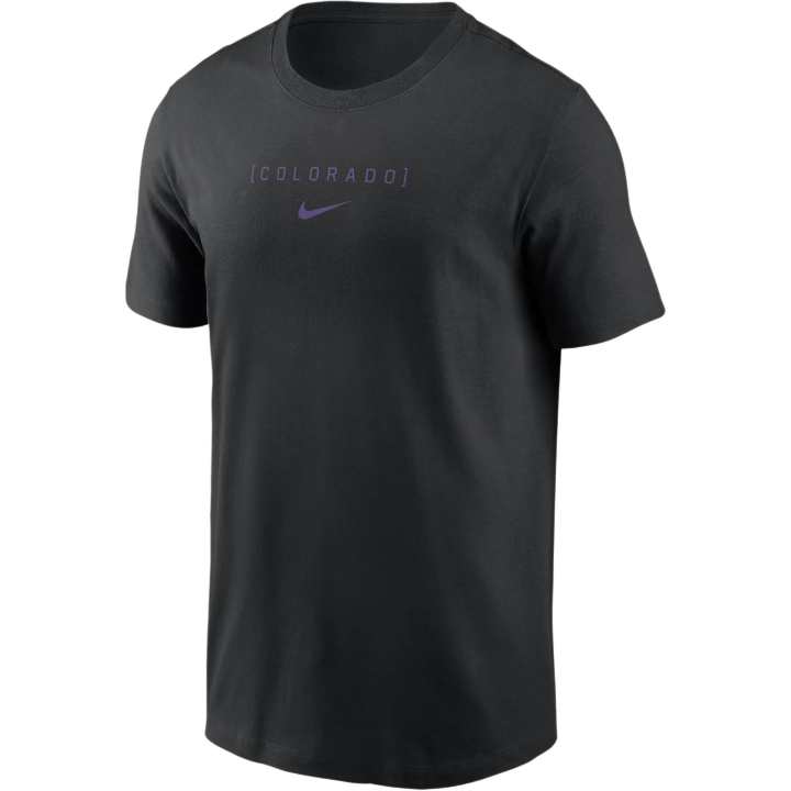 Nike Nike T Shirts Men's Black Crew Neck Moderate Straight Fit
