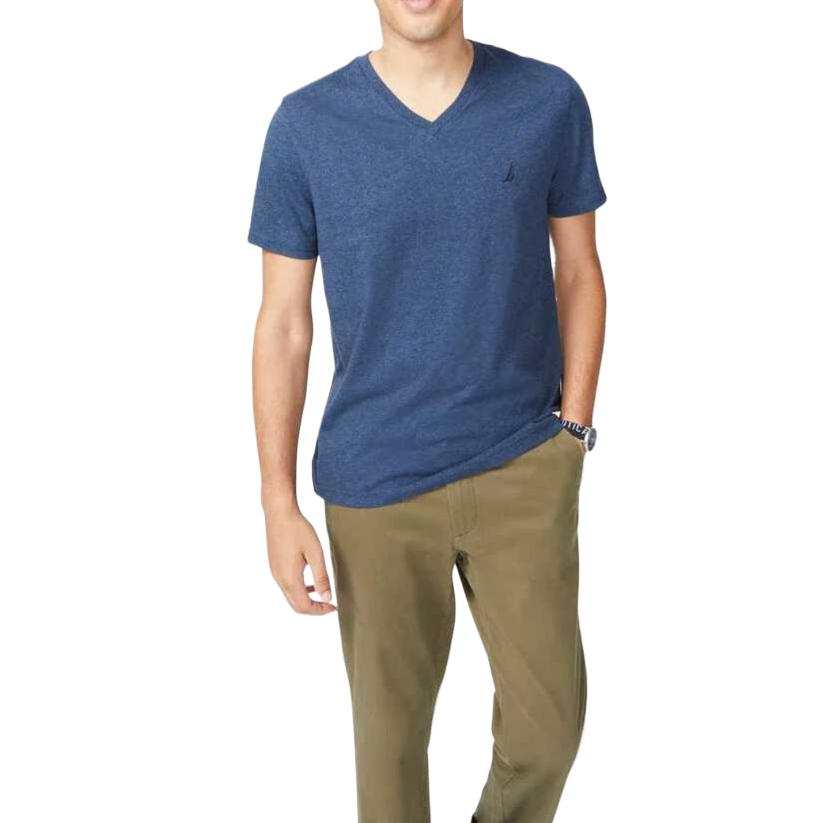 NAUTICA T Shirts Men's V Neck Moderate