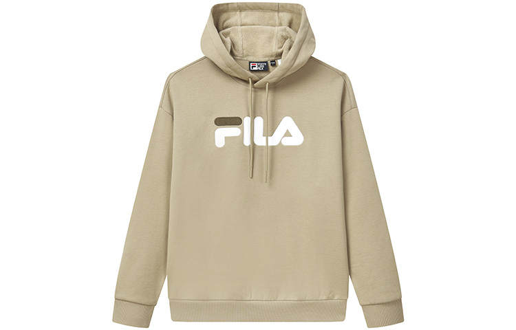FILA American Vintage Classic Loose Fit Logo Casual Fleece Lined Hooded Long Sleeved Sweatshirt Unisex