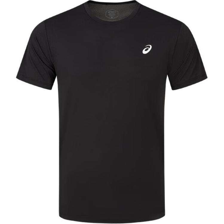 ASICS ASICS T Shirts Men's Black Crew Neck Moderate