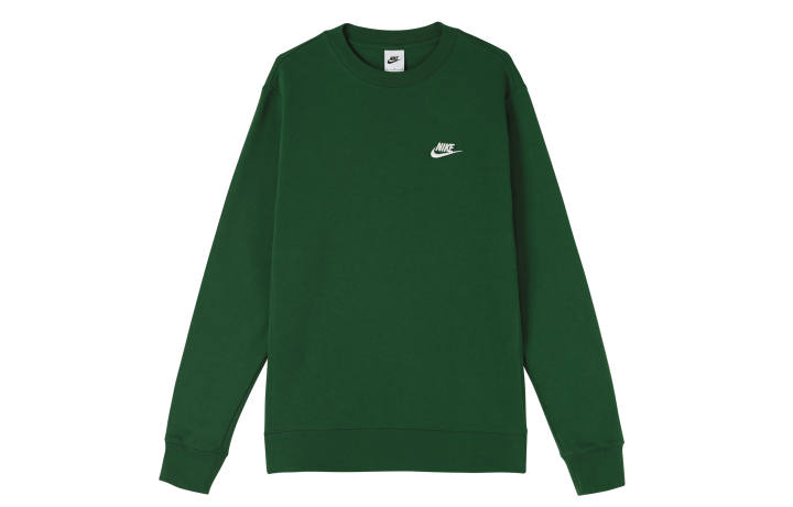 Nike Nike NSW Club Men's Logo Embroidered Pullover Sweatshirt Green
