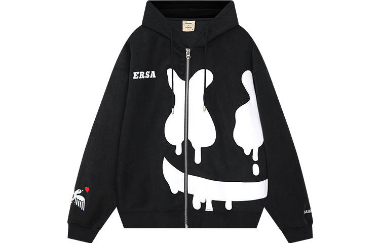 ER Sweatshirts Unisex Hooded Moderate Cardigan