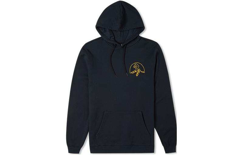 Converse Sweatshirts Men's Black Hooded Moderate Regular