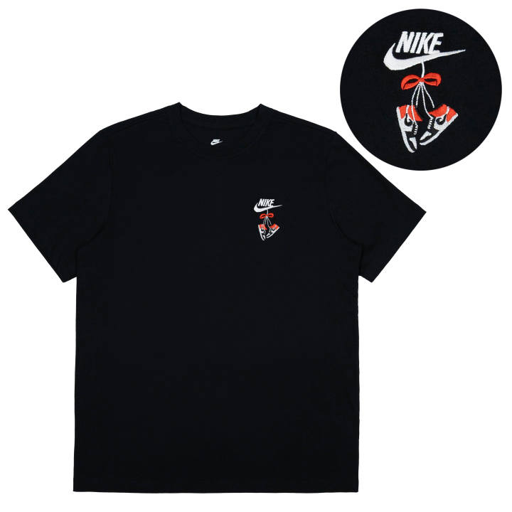 Nike Nike T Shirts Unisex Black Crew Neck Thin Straight Fit