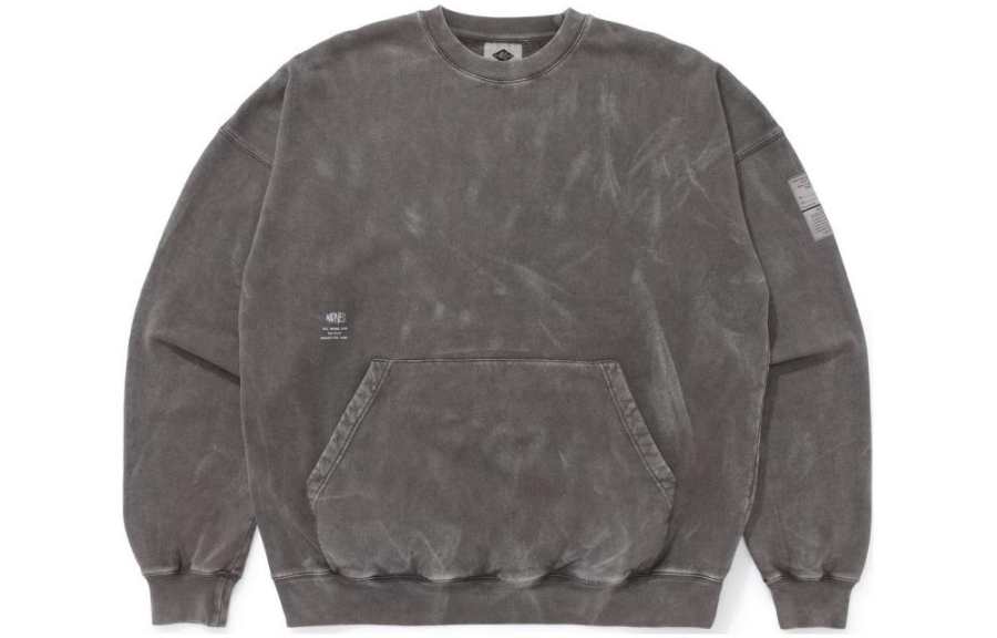 MADNESS Sweatshirts Unisex Dark Gray Crew Neck Moderate Regular