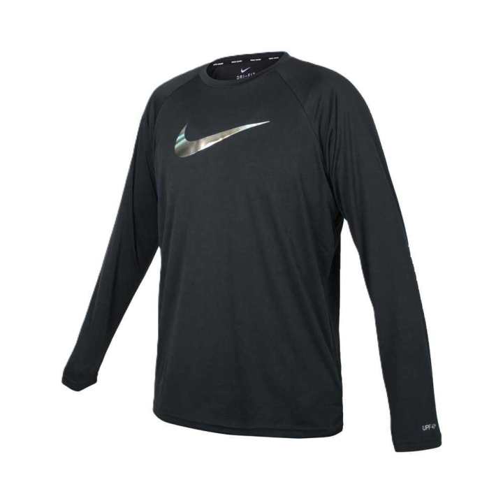 Nike Nike DRI FIT UV T Shirt Men's Black Gold Silver