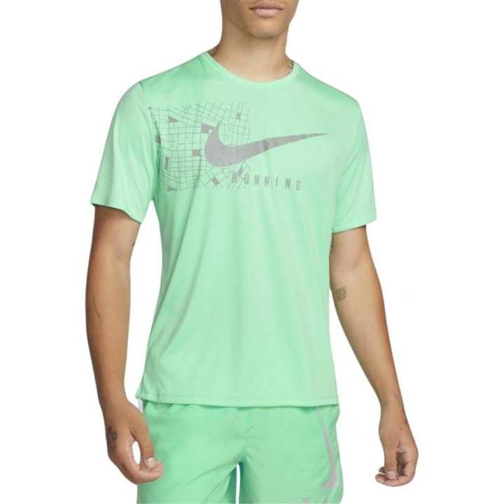 Nike Nike Dri FIT Uv Run Division ' Glow' T shirt