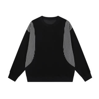 EARL JOEL Sweatshirts Unisex Meteorite Black Crew Neck Moderate Other