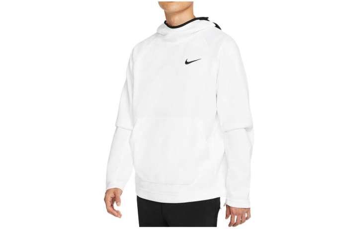 Nike Nike Sweatshirts Men's White Hooded Moderate Mock Two Piece
