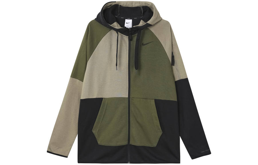 Nike Nike Sweatshirts Men's Green Hooded Moderate Cardigan