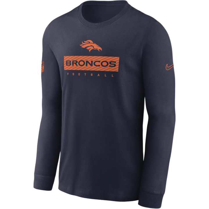 Nike Nike Denver Broncos Sideline Team Issue Men's Nike Dri-FIT Nfl Long-Sleeve T-Shirt