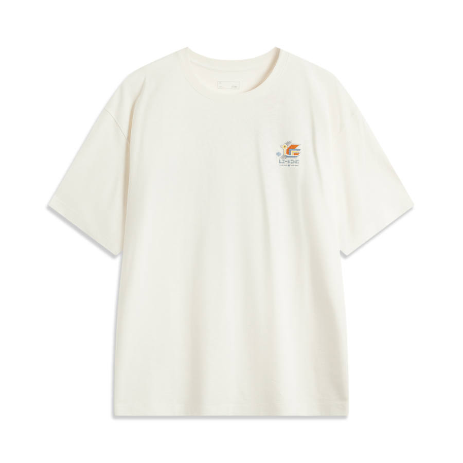 Li-Ning Li Ning Sports Life Collection T Shirt Men's Ecru