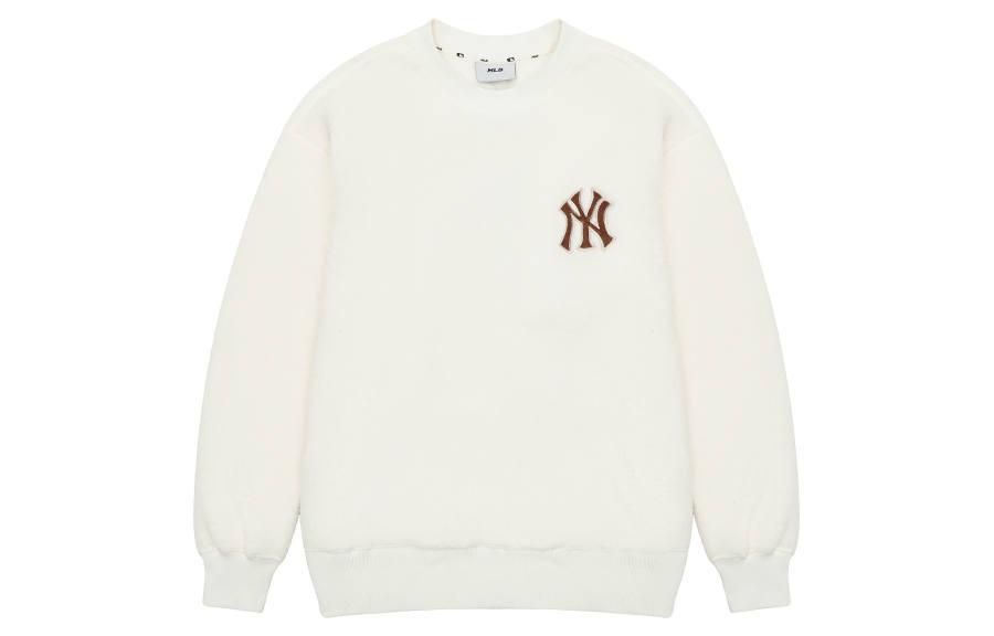 MLB New York Yankees Sweatshirts Unisex White Crew Neck Thickened Other