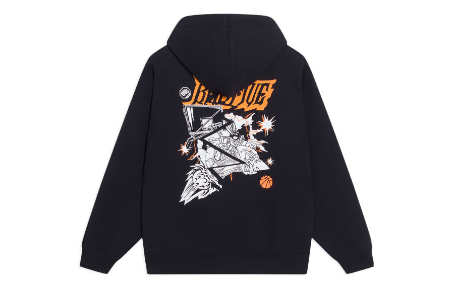 Li-Ning Li Ning Sweatshirts Unisex Black Hooded Moderate Regular