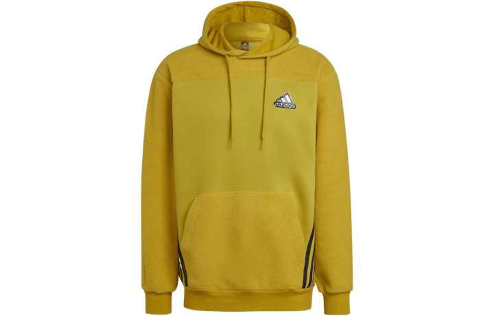 Adidas Adidas Sweatshirts Men's Yellow Hooded Moderate Regular