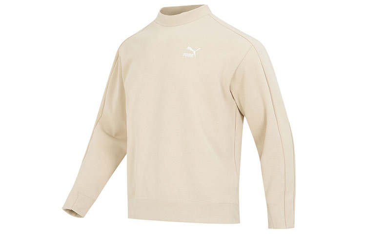 PUMA PUMA Sweatshirts Men's Khaki Half Turtleneck Moderate Regular