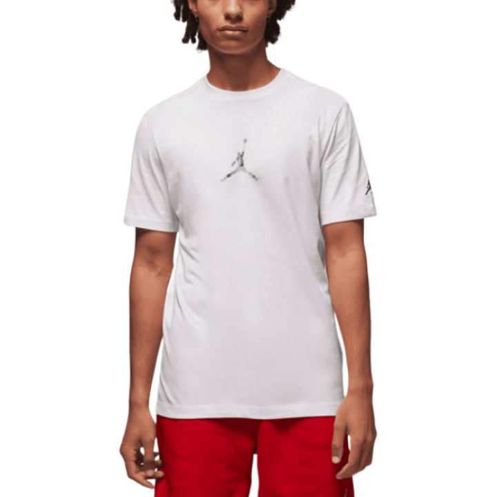 Jordan Jordan T Shirts Men's White Crew Neck Moderate Straight Fit