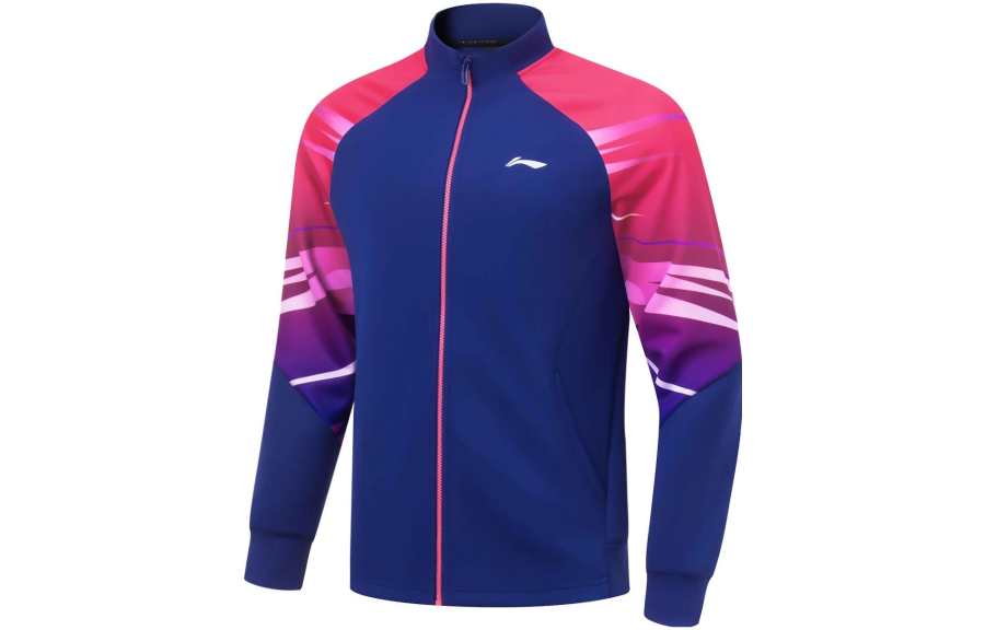 Li-Ning Li Ning Table Tennis Collection Color Block Sweatshirt Unisex Shadow Purple Blue