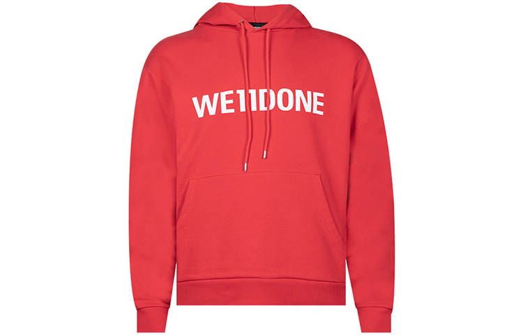 WE11DONE WE11DONE Sweatshirts Unisex Red Hooded Moderate Regular