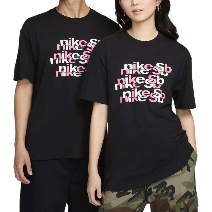 Nike Nike T Shirts Unisex Black Crew Neck Moderate Straight Fit