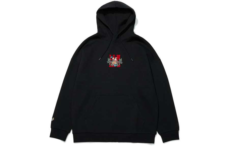 Li-Ning Li Ning Sports Trendy Collection Year Of The Rabbit Earning Money Every Day Collection Sweatshirt Unisex Black
