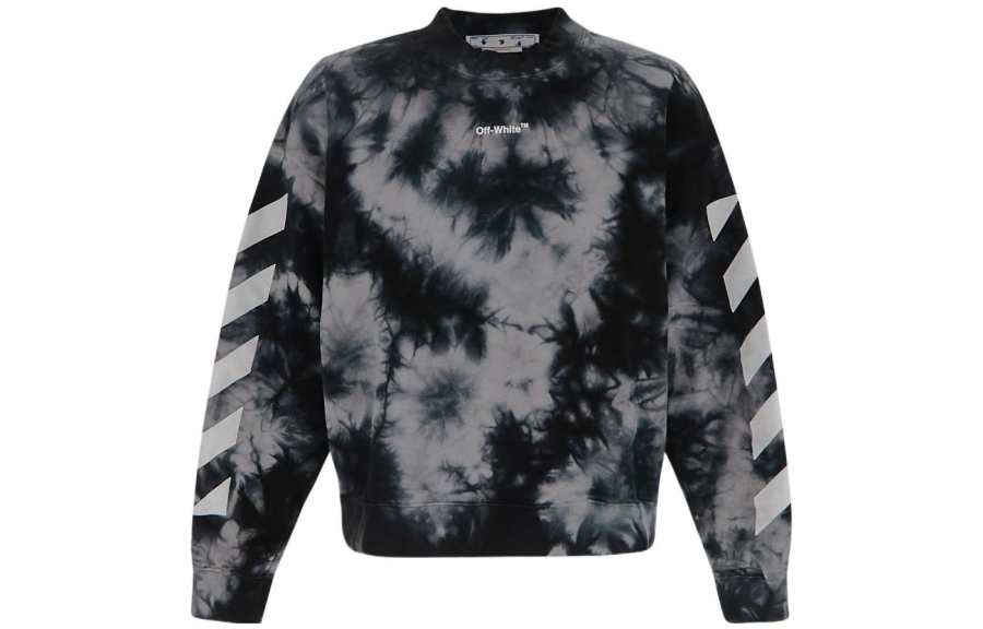 OFF-WHITE OFF WHITE Diag Arrow Tie Dye Skate Crewneck