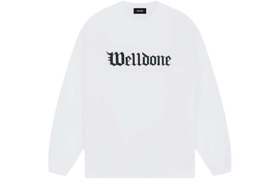 WE11DONE WE11DONE Logo print Long sleeve T shirt