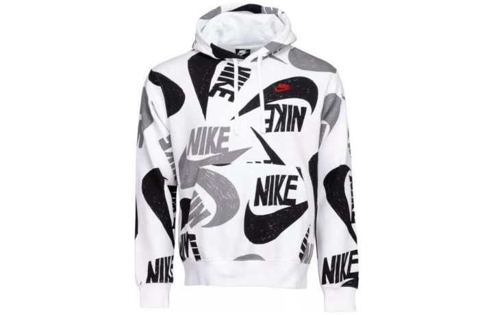 Nike Nike Sweatshirts Men's White Hooded Moderate Regular