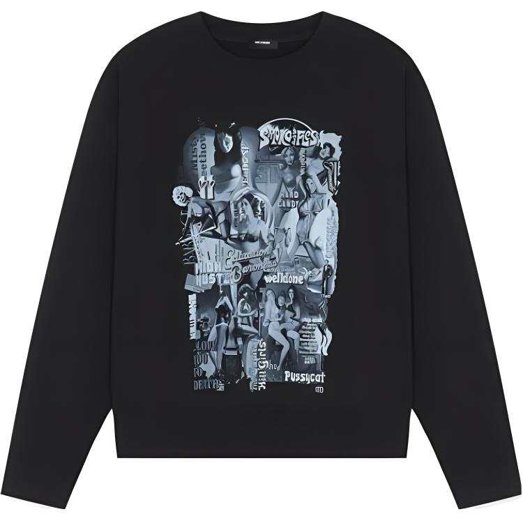 WE11DONE WE11DONE Graphic Printed Crewneck Sweatshirt