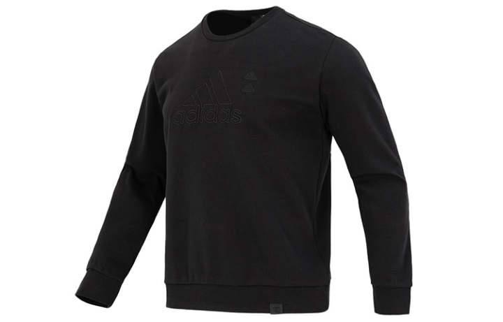 Adidas Adidas Sweatshirts Men's Black Crew Neck Moderate Regular