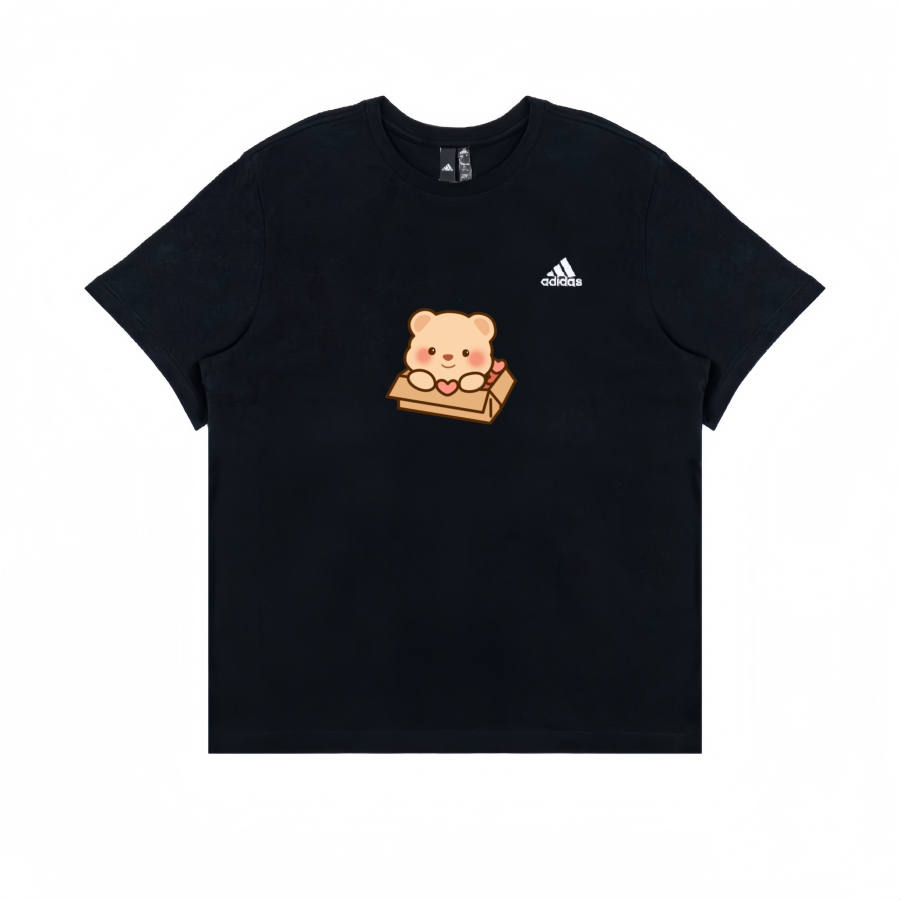 Adidas Adidas T Shirts Unisex Black Crew Neck Moderate Straight Fit