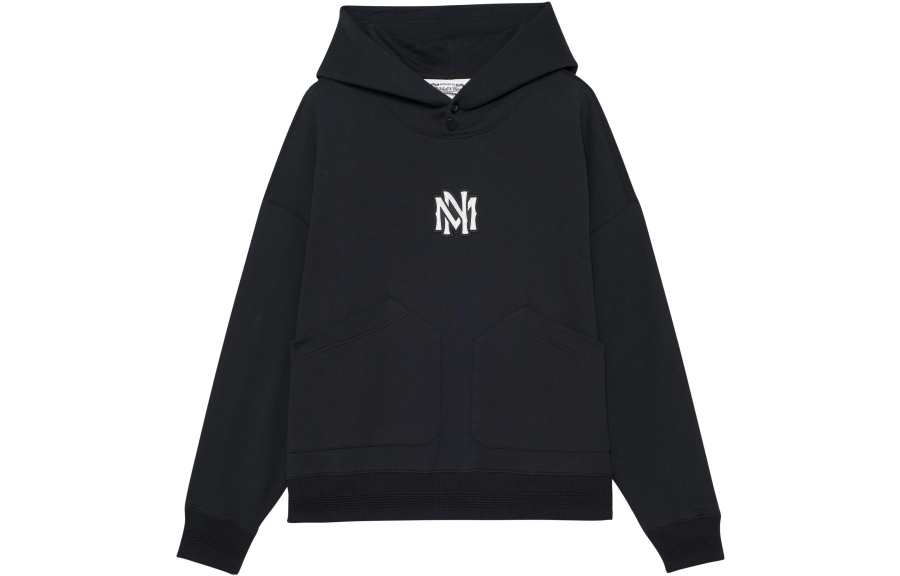 Mitchell Ness Mitchell Ness Sweatshirts Unisex Black Hooded Thickened Regular