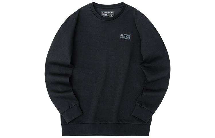 ANTA Sweatshirts Men's Black Crew Neck Moderate Regular