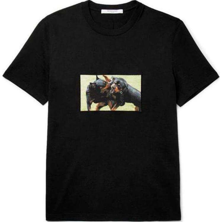 Givenchy Givenchy T Shirts Men's Black Crew Neck Moderate Straight Fit
