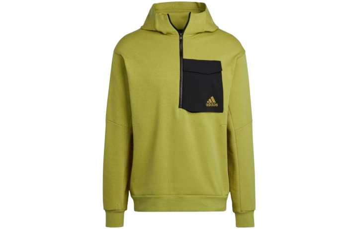 Adidas Adidas Sweatshirts Men's Pulse Olive Hooded Moderate