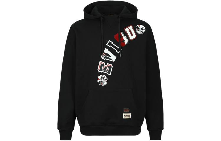 EVISU EVISU Sweatshirts Unisex Black Hooded Moderate Regular