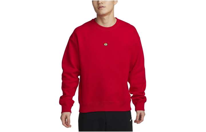 Nike Nike Sweatshirts Men's Red Crew Neck Moderate Regular