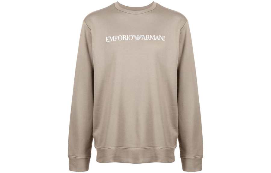 EMPORIO ARMANI 【Previous Season】logo-print long-sleeve sweatshirt