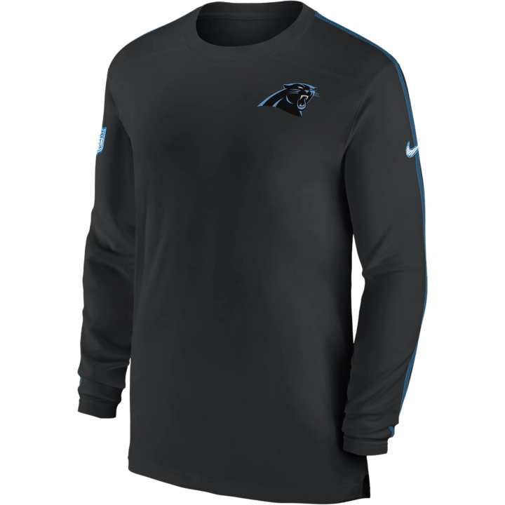 Nike Nike Carolina Panthers Sideline Coach Men's Nike Dri FIT Nfl Long Sleeve Top