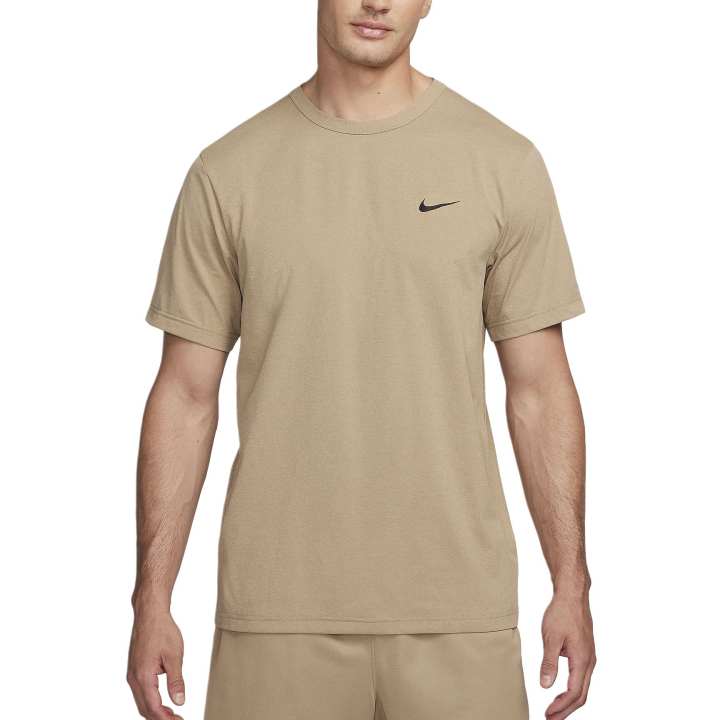 Nike Nike T Shirts Men's Khaki Crew Neck Moderate Straight Fit