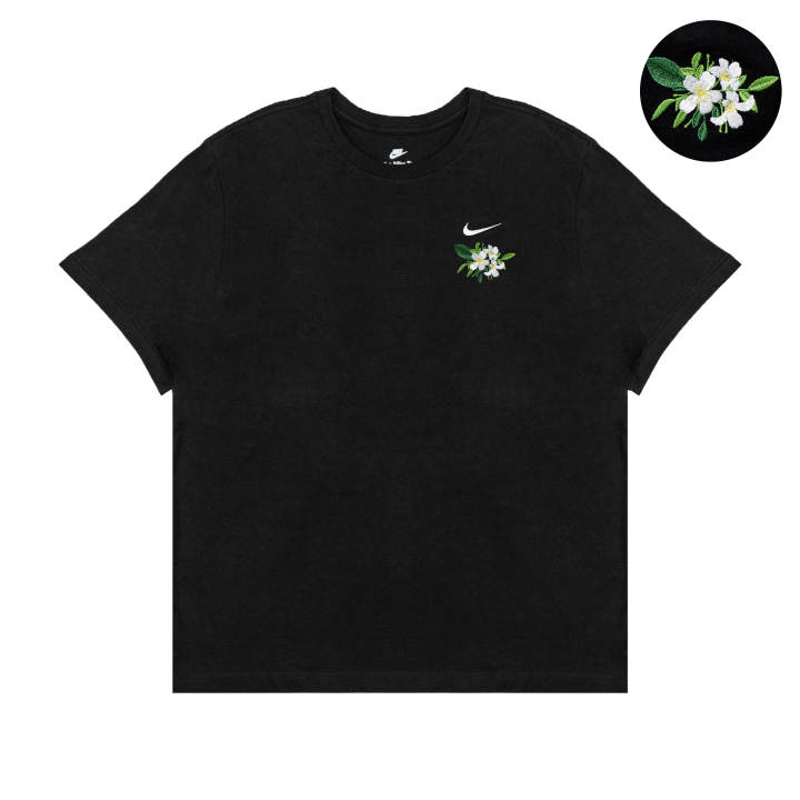 Nike Nike T Shirts Unisex Black Crew Neck Thin Straight Fit