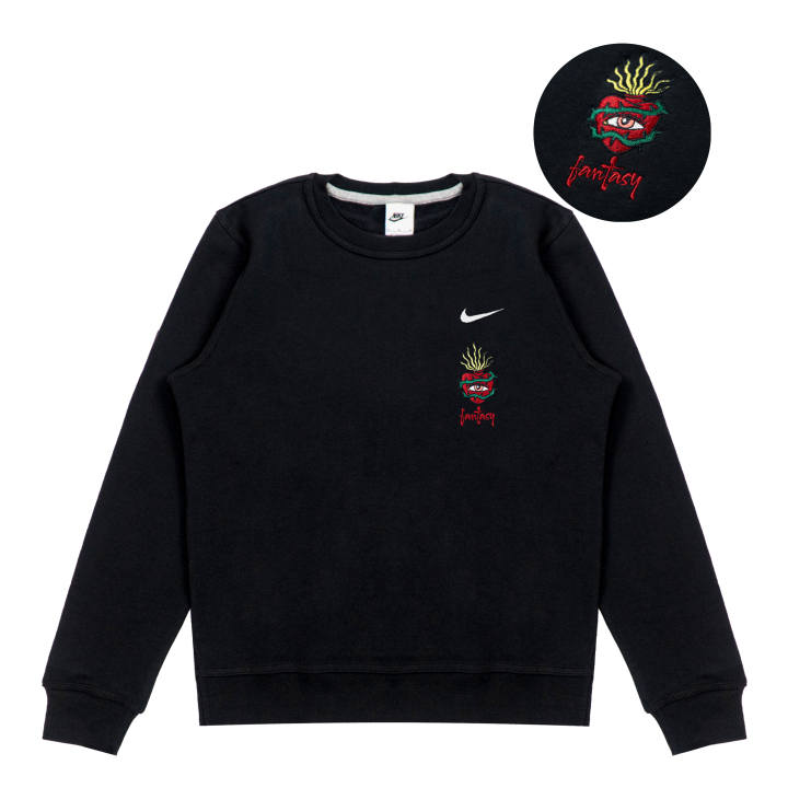 Nike Nike Sweatshirts Unisex Black Crew Neck Moderate Regular