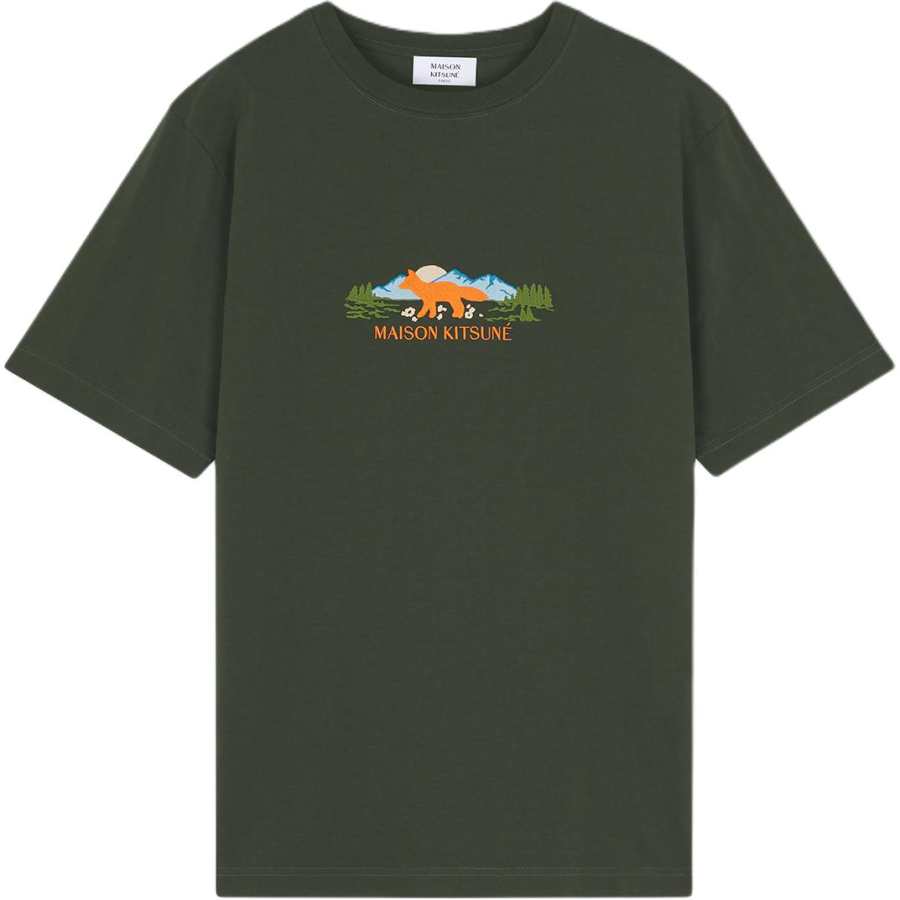 Maison Kitsune FW24 T Shirt Men's Green