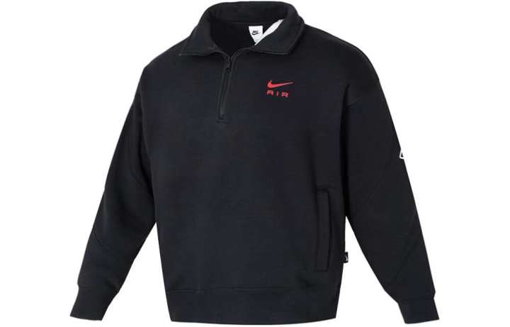 Nike Nike Sweatshirts Men's Black Lapel Moderate Regular